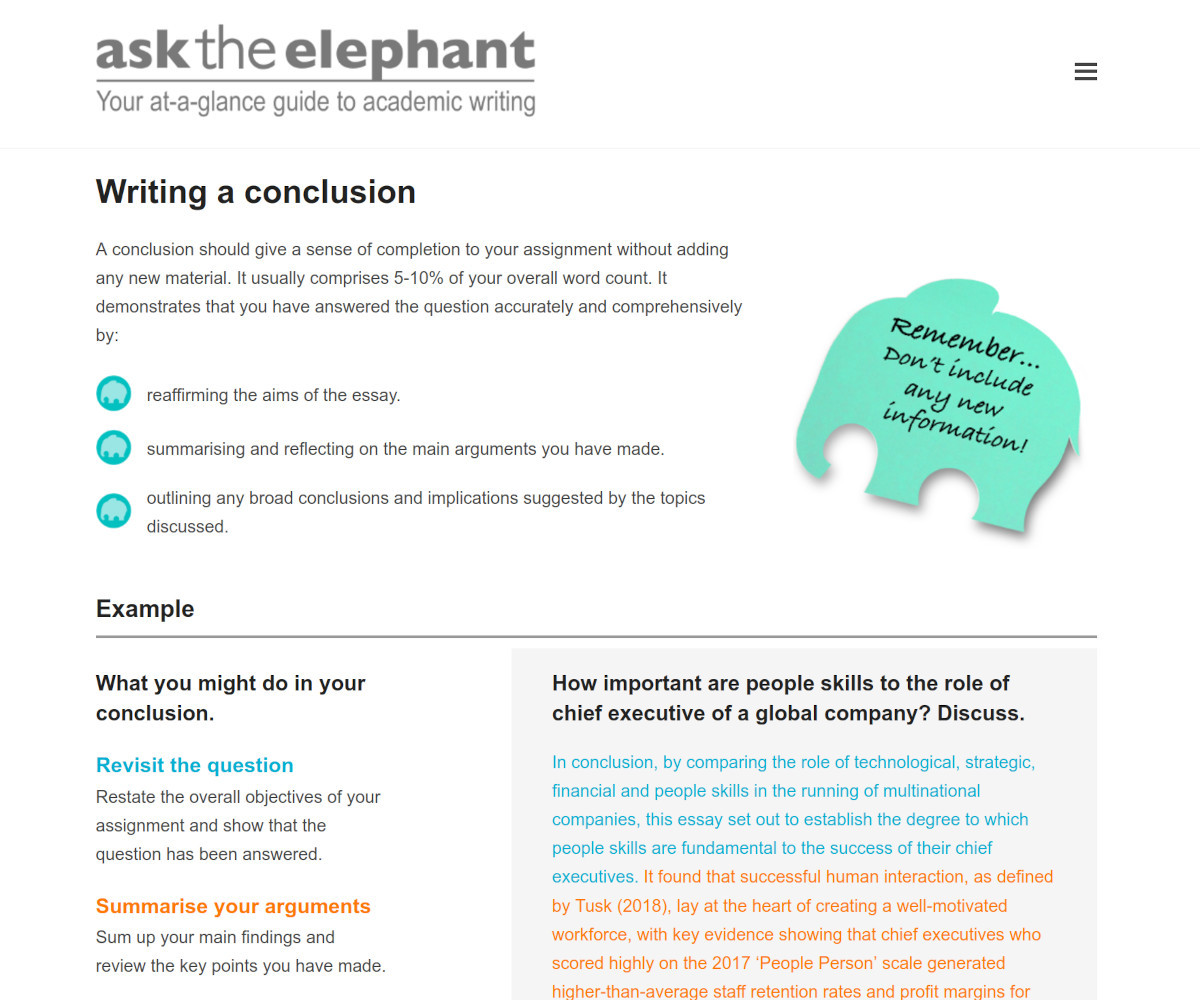 ask the elephant, an educational resource developed by Fidgety Lizard
